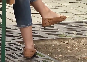 Candid peep toe,In Shoe Toe wiggling,Shoe play and Dangling